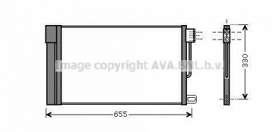 AVA QUALITY COOLING fta5314d -  Конденсатор, кондиционер